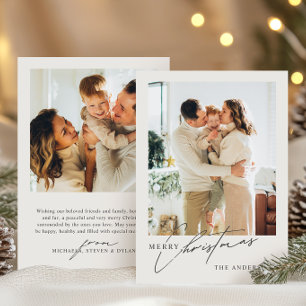 Cartes Pour Fêtes Annuelles Joyeux Noël 2 photos moderne