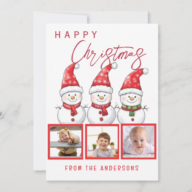 Cartes Pour Fêtes Annuelles Joyeux Noël 3 Photo (Devant)