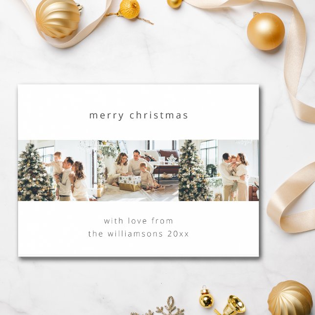 Cartes Pour Fêtes Annuelles Joyeux Noël 4 photo Collage horizontal (Créateur téléchargé)