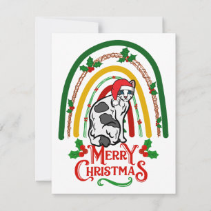 Cartes Pour Fêtes Annuelles Joyeux Noël à Bobtail japonais
