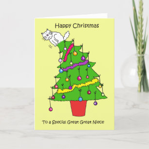 Cartes Pour Fêtes Annuelles Joyeux Noël à la Grande Grande Nièce
