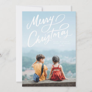 Cartes Pour Fêtes Annuelles Joyeux Noël à la main gras