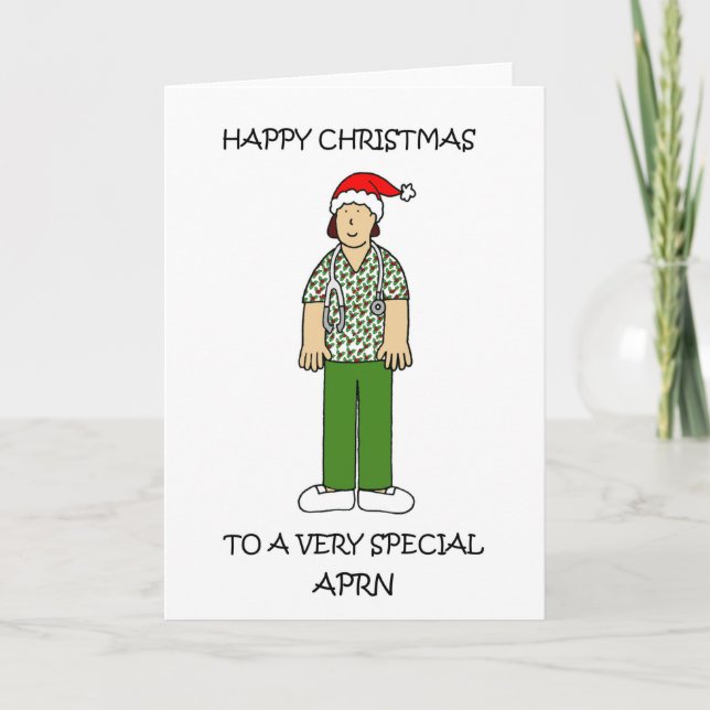Cartes Pour Fêtes Annuelles Joyeux Noël à l'APRN pour les femmes (Devant)