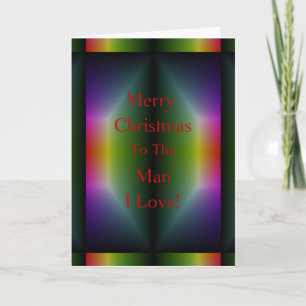 Cartes Pour Fêtes Annuelles Joyeux Noël à l'homme que j'aime