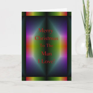 Cartes Pour Fêtes Annuelles Joyeux Noël à l'homme que j'aime