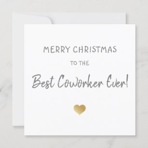 Cartes Pour Fêtes Annuelles joyeux Noël à meilleur collègue / patron coeur d'o
