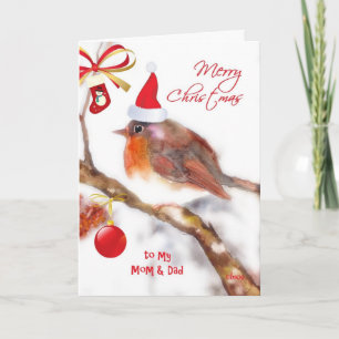Cartes Pour Fêtes Annuelles Joyeux Noël à mes parents merveilleux
