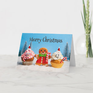 Cartes Pour Fêtes Annuelles Joyeux Noël à quiconque Biscuit en pain d'épice 