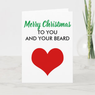 Cartes Pour Fêtes Annuelles Joyeux Noël à toi et ta barbe