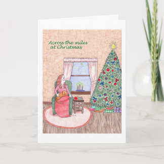 Cartes Pour Fêtes Annuelles Joyeux Noël à travers les kilomètres
