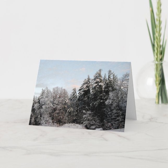 Cartes Pour Fêtes Annuelles Joyeux Noël À Travers Les Miles (Devant)