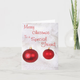 Cartes Pour Fêtes Annuelles Joyeux Noël À Un Ami Spécial