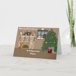 Cartes Pour Fêtes Annuelles Joyeux Noël À Un Papa Spécial