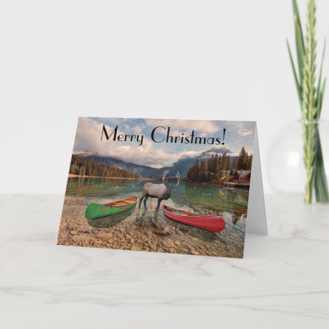 Cartes Pour Fêtes Annuelles Joyeux Noël - Accueil Colombie-Britannique (Devant)