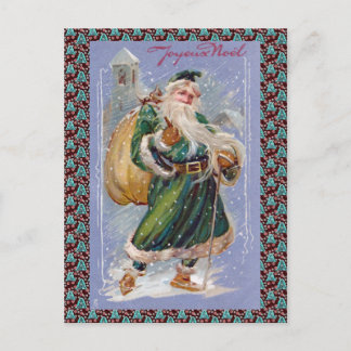 Cartes Pour Fêtes Annuelles Joyeux Noel aka Joyeux Noël Vert Père Noël