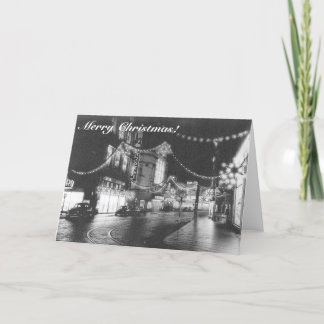Cartes Pour Fêtes Annuelles Joyeux Noël allemand noir et blanc Photo 1950