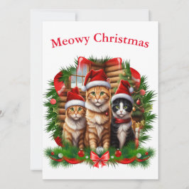 Cartes Pour Fêtes Annuelles Joyeux Noël Animaux