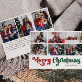 Cartes Pour Fêtes Annuelles Joyeux Noël année en revue Neuf photo