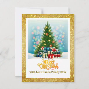 Cartes Pour Fêtes Annuelles Joyeux Noël Arbre de fête & Vacances de cadeaux