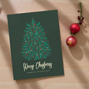 Cartes Pour Fêtes Annuelles Joyeux Noël Arbre de Noël Moderne Simple