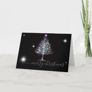Cartes Pour Fêtes Annuelles Joyeux Noël arbre de Noël pastel