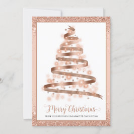 Cartes Pour Fêtes Annuelles Joyeux Noël Arbre Entreprise Logo Entreprise