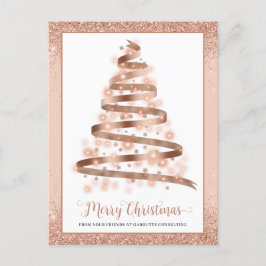 Cartes Pour Fêtes Annuelles Joyeux Noël Arbre Entreprise Logo Entreprise