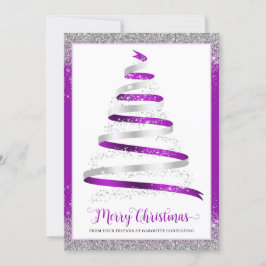 Cartes Pour Fêtes Annuelles Joyeux Noël Arbre Entreprise Vacances