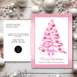Cartes Pour Fêtes Annuelles Joyeux Noël Arbre logo de l'entreprise