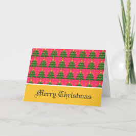 Cartes Pour Fêtes Annuelles Joyeux Noël, arbres de Noël.