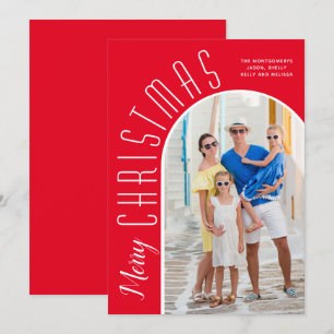 Cartes Pour Fêtes Annuelles Joyeux Noël Arche rouge Photo