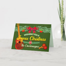 Cartes Pour Fêtes Annuelles Joyeux Noël avec Cuatro et Marac sur VERT