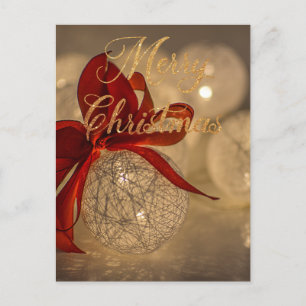 Cartes Pour Fêtes Annuelles Joyeux Noël avec des boules légères