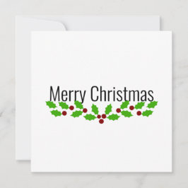 Cartes Pour Fêtes Annuelles Joyeux Noël avec Holly