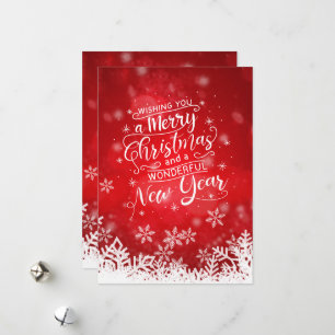 Cartes Pour Fêtes Annuelles Joyeux Noël avec la Bible Verse
