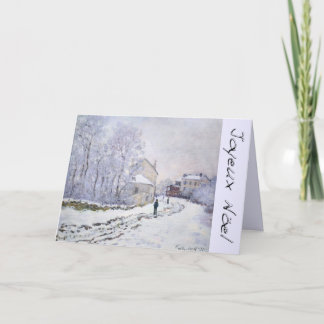 Cartes Pour Fêtes Annuelles Joyeux Noel avec la salutation française de Noël