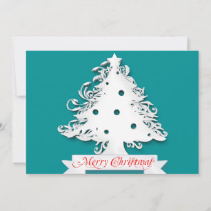 Cartes Pour Fêtes Annuelles Joyeux Noël avec vacances en arbre