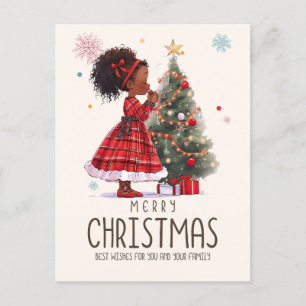 Cartes Pour Fêtes Annuelles Joyeux Noël Black Girl Magic Melanin Xmas Fun