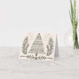 Cartes Pour Fêtes Annuelles Joyeux Noël Bohème
