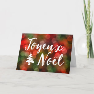 Cartes Pour Fêtes Annuelles Joyeux Noël bokeh