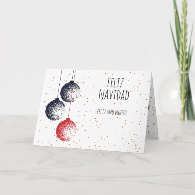 Cartes Pour Fêtes Annuelles Joyeux Noël, Bonne Année (Devant)