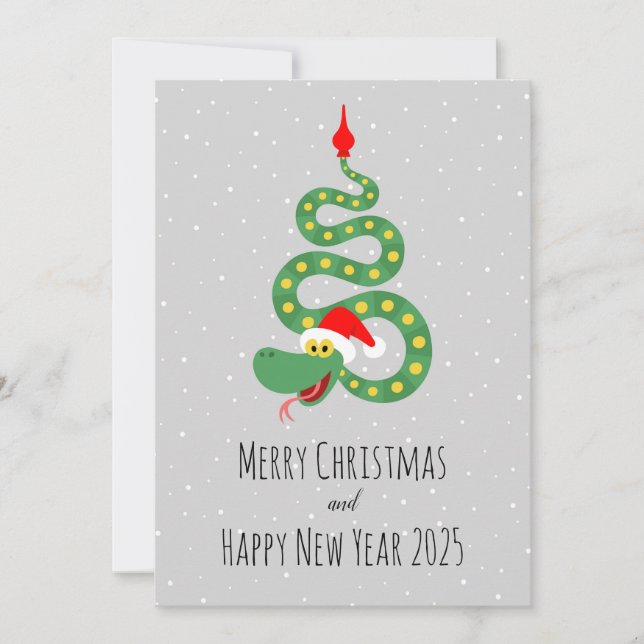 Cartes Pour Fêtes Annuelles Joyeux Noël Bonne année 2025 (Devant)