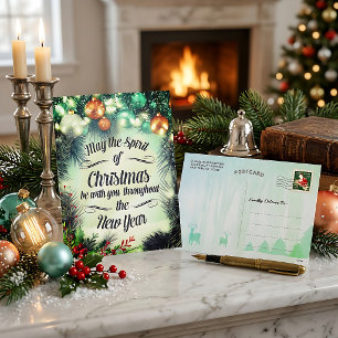 Cartes Pour Fêtes Annuelles Joyeux Noël Bonne année Vœux de fêtes