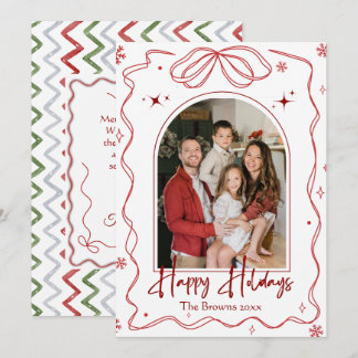 Cartes Pour Fêtes Annuelles Joyeux Noël Bonnes Fêtes moderne 1 photo