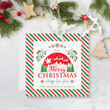 Joyeux Noël Cannelle Menthe Poivrée Rouge & Vert