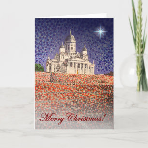 Cartes Pour Fêtes Annuelles Joyeux Noël / Cathédrale d'Helsinki