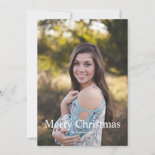 Cartes Pour Fêtes Annuelles Joyeux Noël classique Rustique vacances photo
