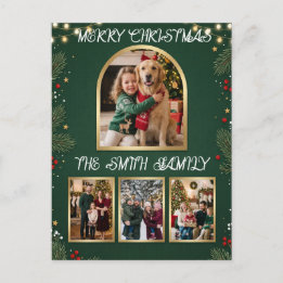 Cartes Pour Fêtes Annuelles Joyeux Noël Collage de photos de famille Fêtes