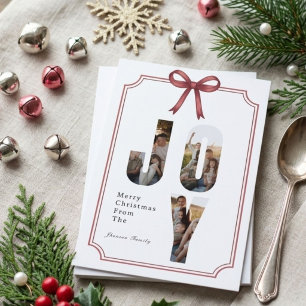 Cartes Pour Fêtes Annuelles Joyeux Noël Collage de photos de famille Joie