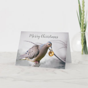 Cartes Pour Fêtes Annuelles Joyeux Noël, colombe et ornement